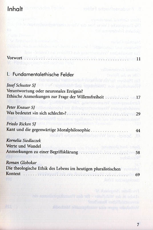 Inhaltsverzeichnis S. 7